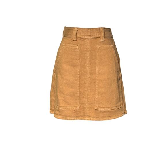 Wilfred Free brown denim  mini skirt size 0 - Picture 10 of 14